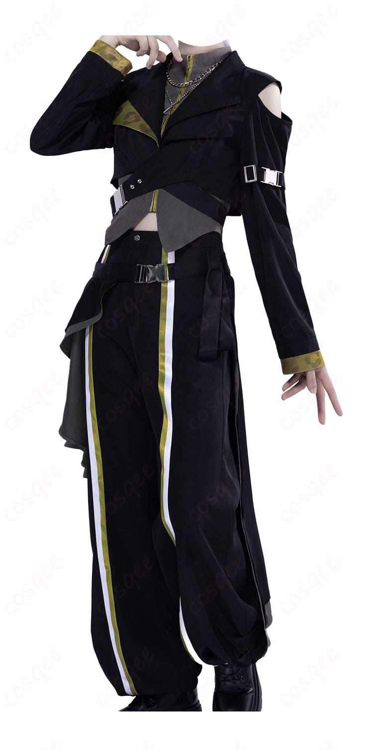東雲彰人 コスプレ衣装の右側ディテール(袖口とオーバースカートの重なり)