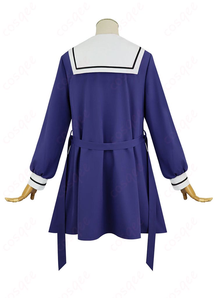 『きみが死ぬまで恋をしたい』トツキ・シーナ/カガリ・ミミ風制服コスプレ衣装の背面全体