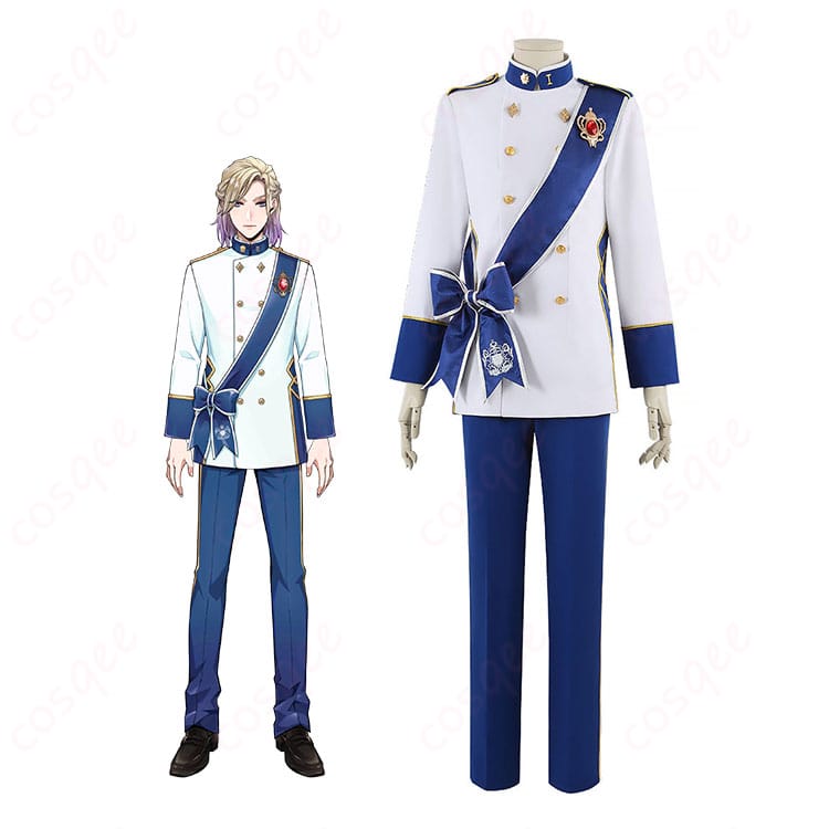 ネージュ・リュバンシェ風/チェーニャ風のRSA男子制服コスプレ着用イメージ(全身・正面)