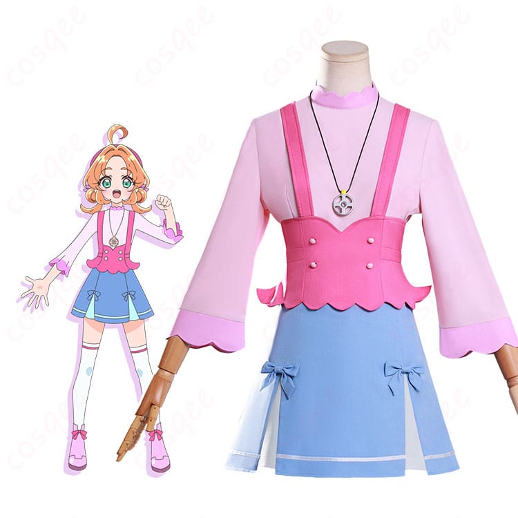 明智アンナの私服コスプレ衣装一式とキャラクターイメージの比較ビジュアル