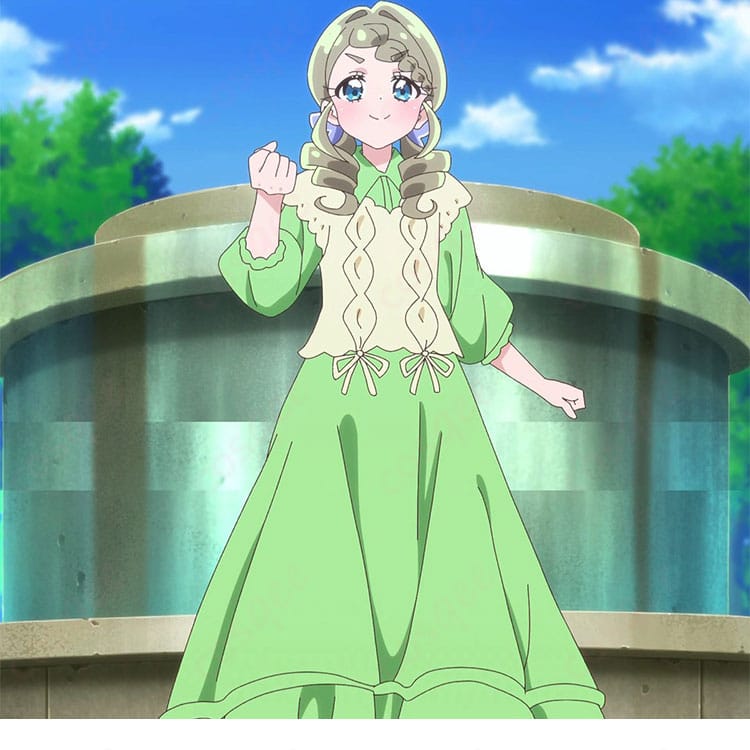 上着とワンピースで構成されたコスプレ衣装の正面デザイン