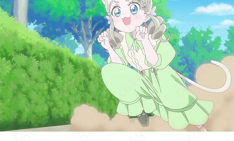 ワンピースコスプレ衣装の裾まわりに施された装飾ディテール