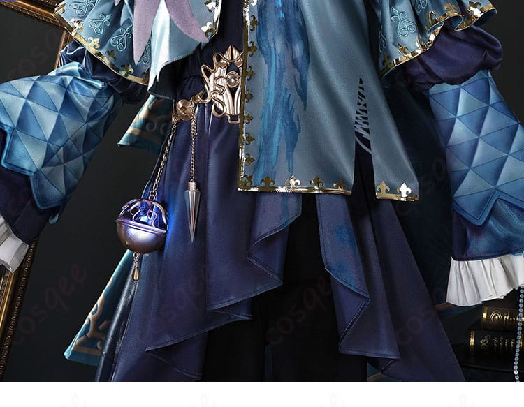 腰部装飾のディテール。メインアクセントの形状と配色コントラストを示すアップ