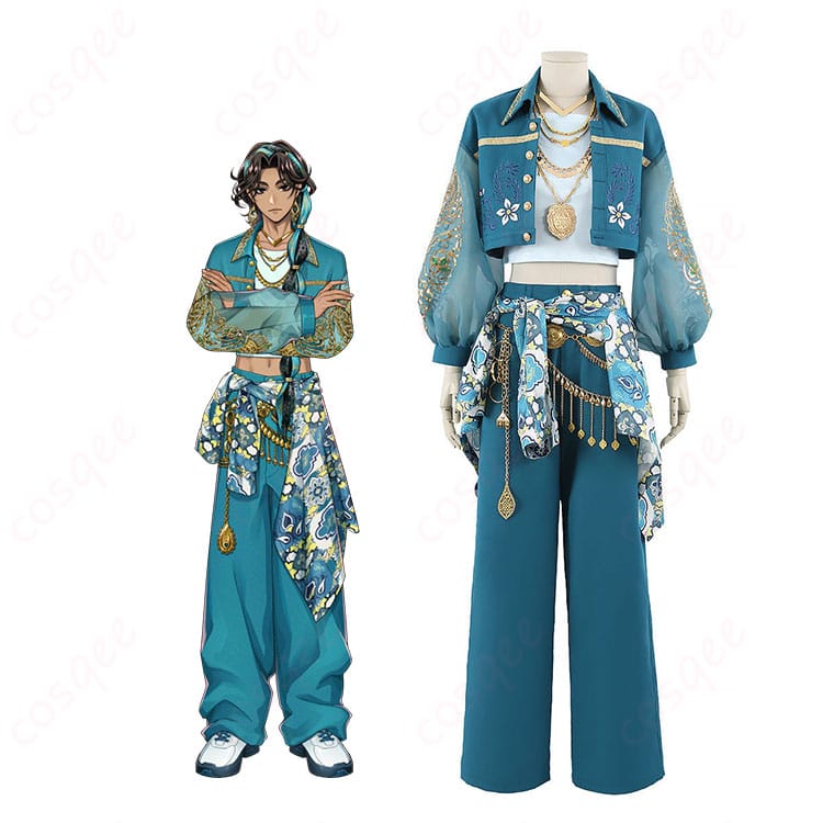 ミナジール・ティラージャの学園制服コスプレを着用した全身イメージ