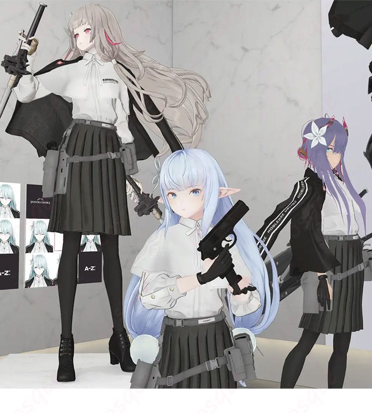 A-Z:[S] 衣装の白シャツディテール。襟の立ち上がりと清潔感ある発色、ジャケットとのコントラストが映えるカット