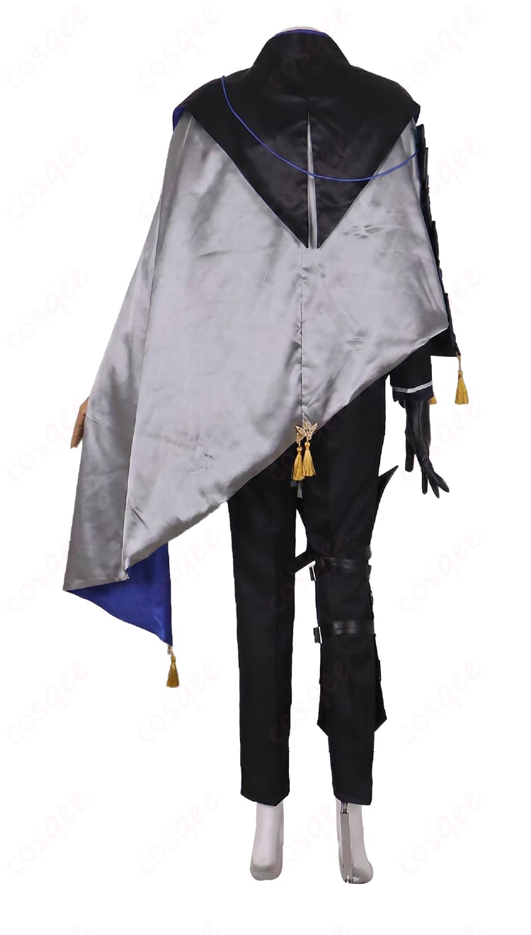 山姥切長義 極 新戦闘服コスプレの背面。マントの広がりと背肩の構造、裾ラインを確認できる。