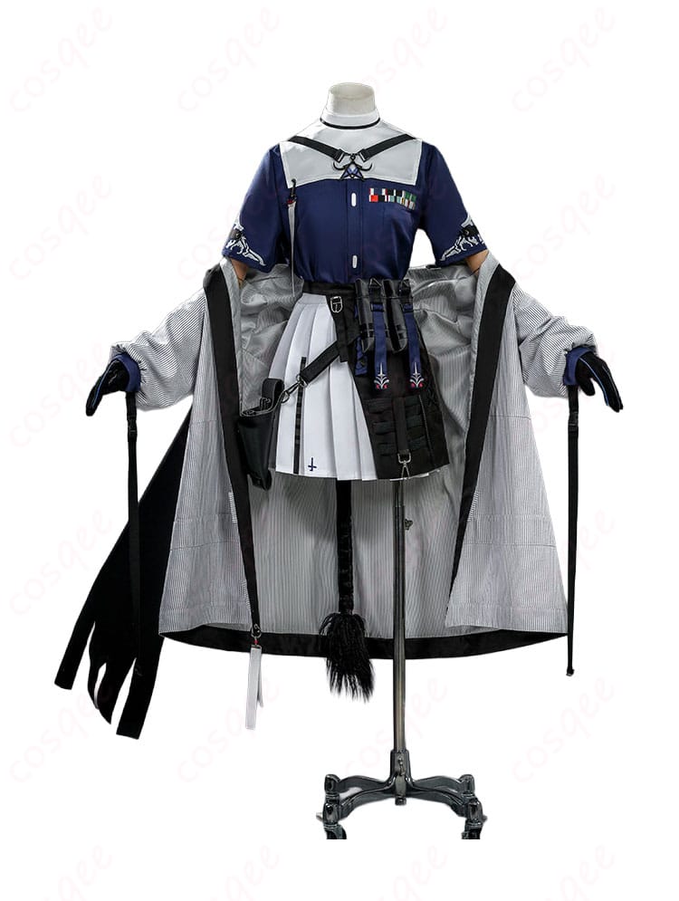 アークナイツ パラス 初期衣装コスプレのコート・シャツ・スカート正面全体