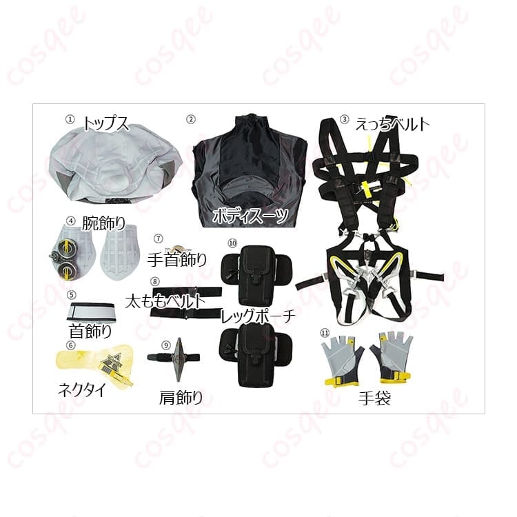 フローライト 戦闘服コスプレ｜高再現×動きやすさでイベント＆撮影に最適【COSQEE】 - 6枚目の画像