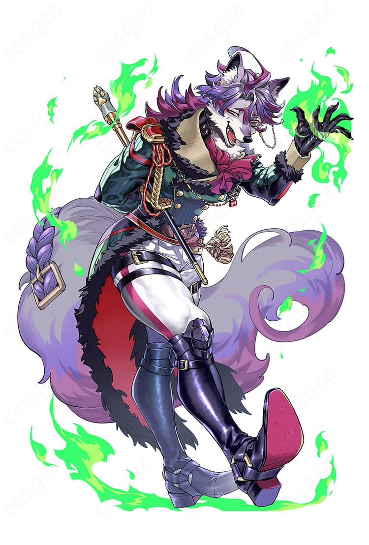 シャルル・リヒター 通常服のキャラクタービジュアルと衣装セット全体像