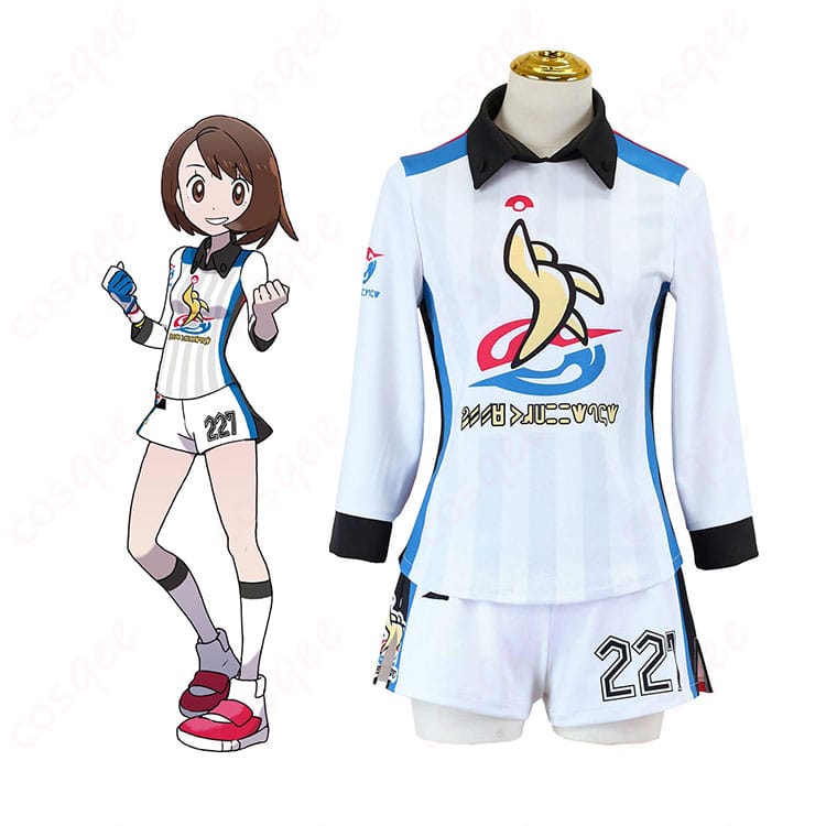ユウリ(ポケットモンスター ソード・シールド)のジムチャレンジ用ユニフォーム一式を着用した完成イメージ