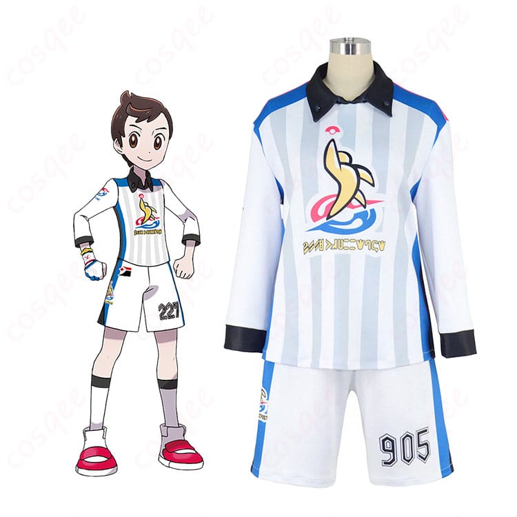 マサル(ポケットモンスター ソード・シールド)ユニフォーム姿のイメージと衣装セット一式の参考画像