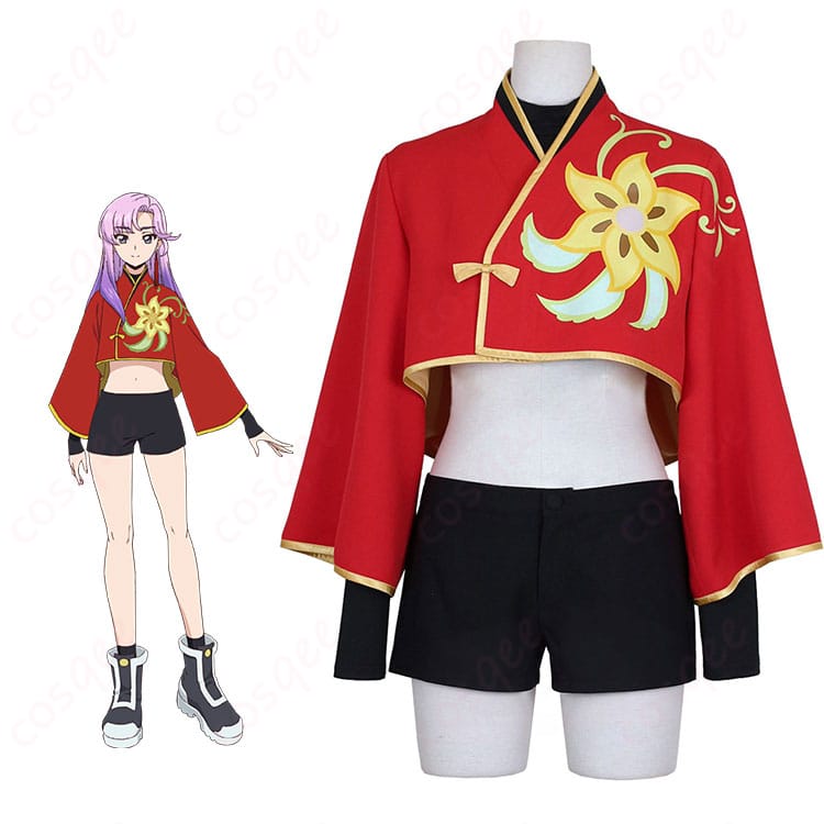 員弁ナオの赤ジャケット衣装イメージとキャラクター再現例の画像