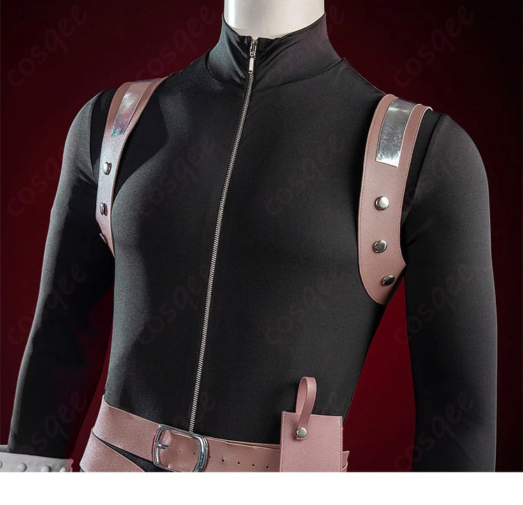 スタンリー・スナイダー風戦闘服の襟元装飾とジャンプスーツのディテール