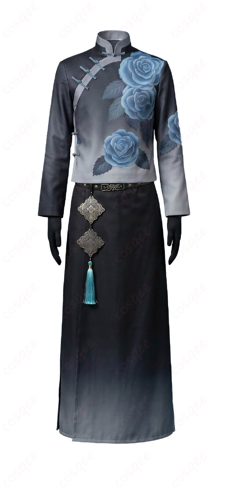 にじさんじ・叶 チャイナ服Ver.コスプレ衣装の装飾を含む全体ディテール