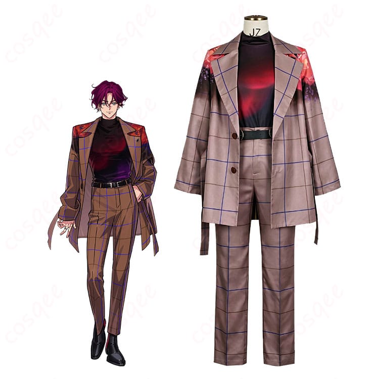 超人的シェアハウスストーリー『カリスマ』天堂天彦のチェック柄ジャケットコスプレ衣装とキャラクターイメージ