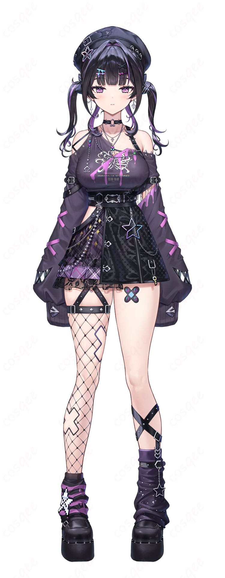 千凛あゆむ デフォルト衣装のキャラクタービジュアルを参照した印象把握用イメージ
