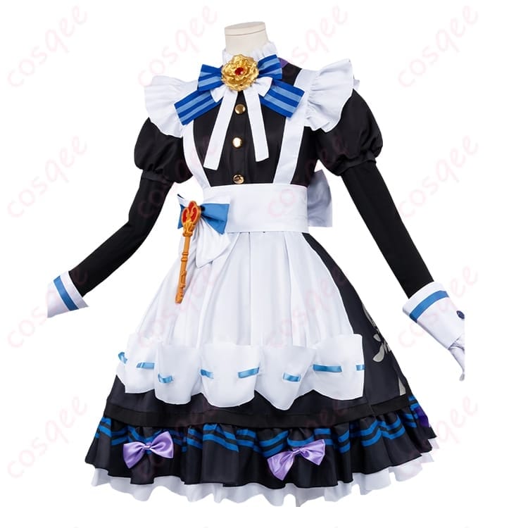 原神 メイド風コスプレ衣装｜9点セットで華やかに仕上がる撮影向けスタイル - 2枚目の画像