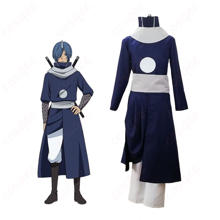 ソウエイ通常衣装コスプレ一式のキャラクターイメージと装束全体図|COSQEE