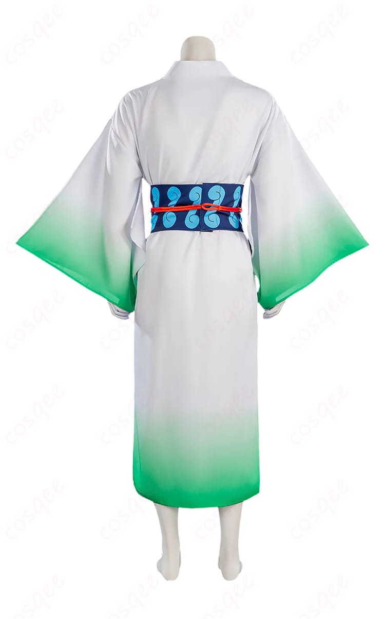 リューマ コスプレ衣装の和服背面と帯のデザイン