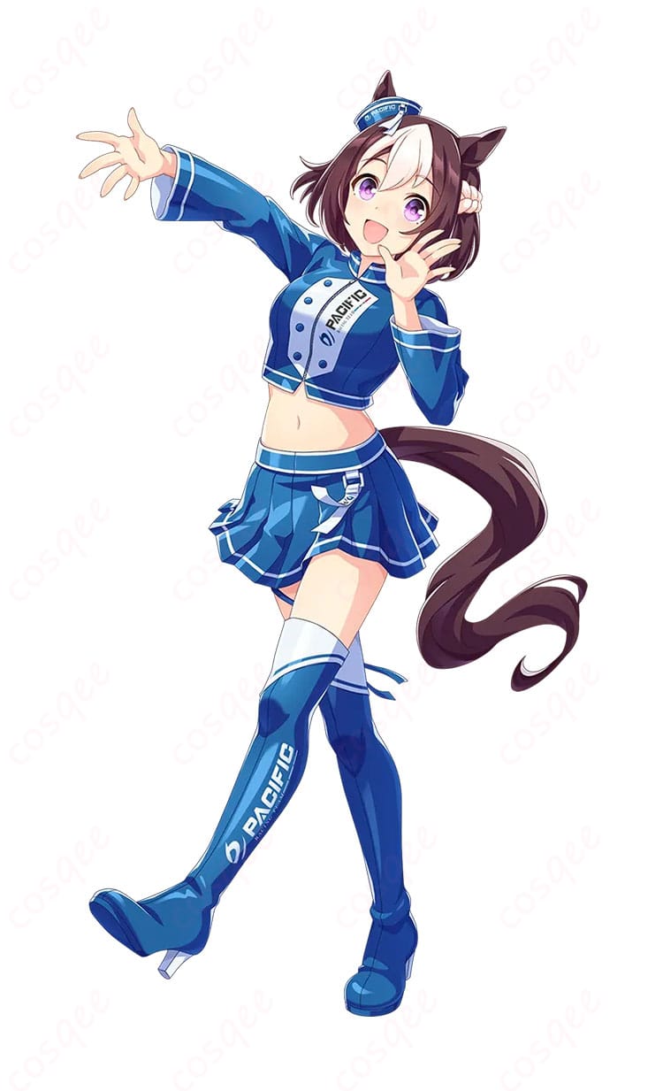 ウマ娘 プリティーダービー PACIFIC レースアンバサダー2026衣装一式を着用したモデルの全身イメージ
