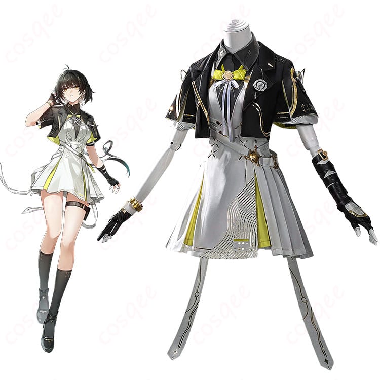 鳴潮 漂泊者(女)「永久に輝く星明り」衣装のキャラクタービジュアル風着用イメージ