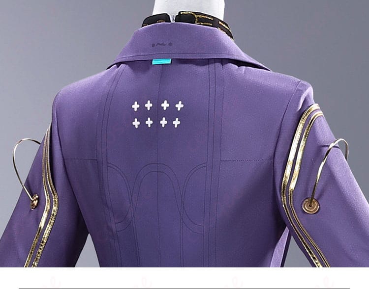鳴潮 エイメス 制服の背肩ヨークと縫製ステッチのディテール写真