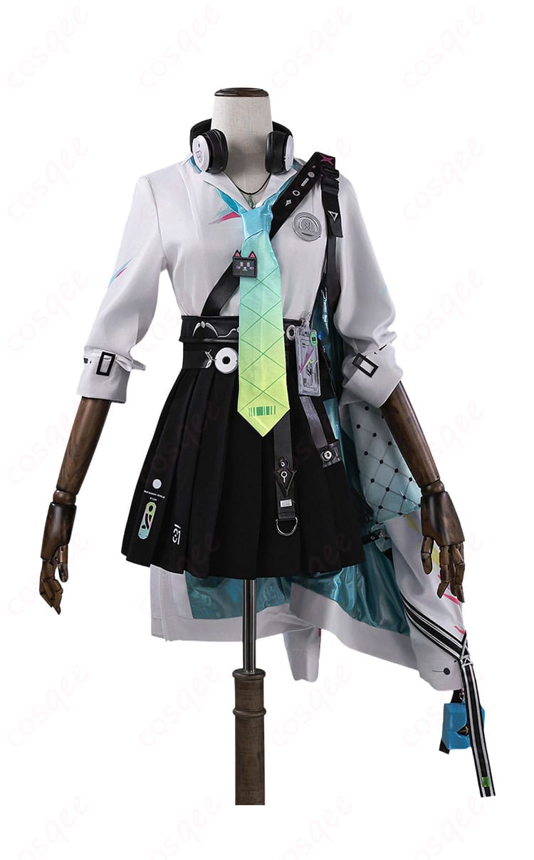 リンネー学園風制服コスプレのジャケット・シャツ・スカート正面全体