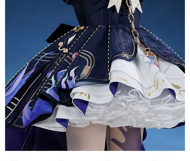 鳴潮 ダーニャ 幻滅の形コスプレ衣装のスカート装飾部分の詳細