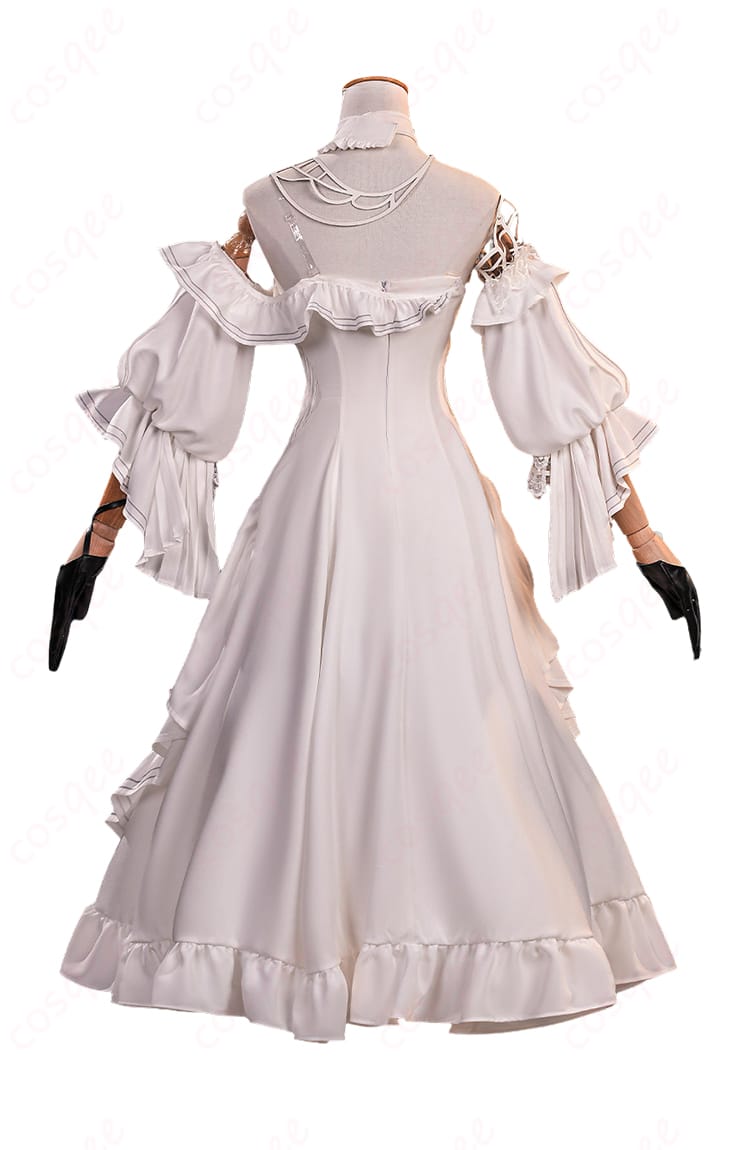 『鳴潮』フローヴァ 過去Ver.コスプレ衣装の背面デザインとワンピース風ライン