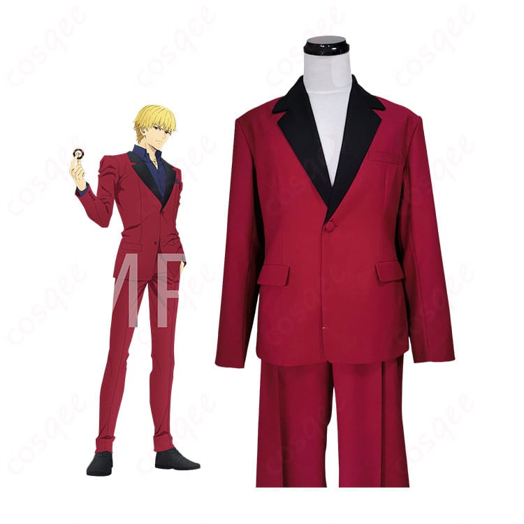 Fate/strange Fake ギルガメッシュ赤スーツのキャラクターイメージとジャケット・パンツ衣装