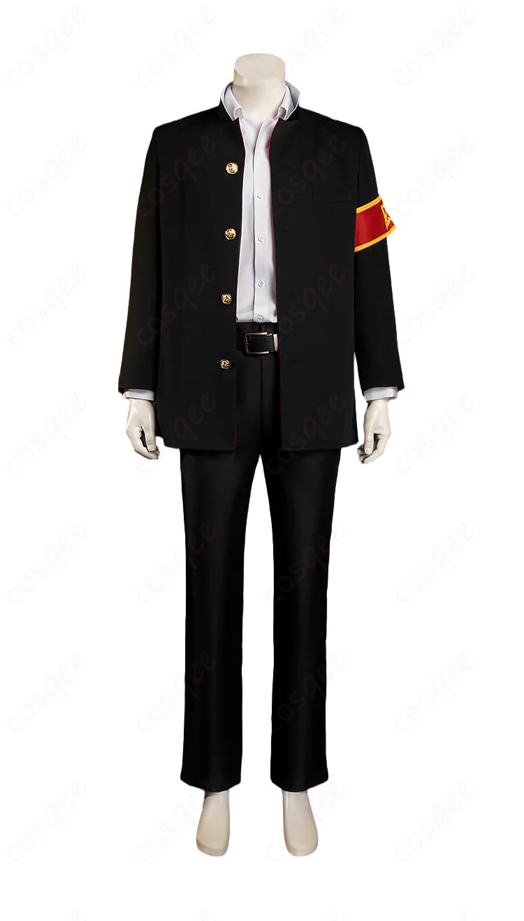 雲雀恭弥の制服ジャケットとパンツの正面ディテール