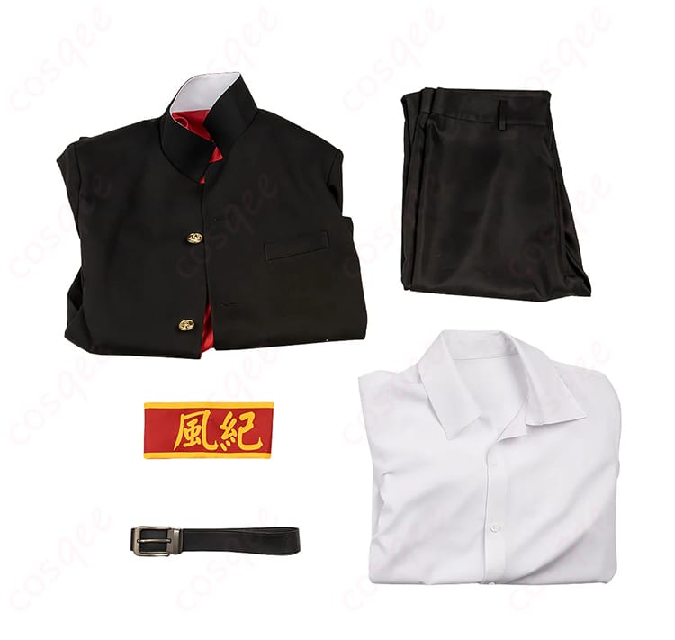 雲雀恭弥 制服Ver.のジャケット、シャツ、パンツ、腕章、ベルト5点セット