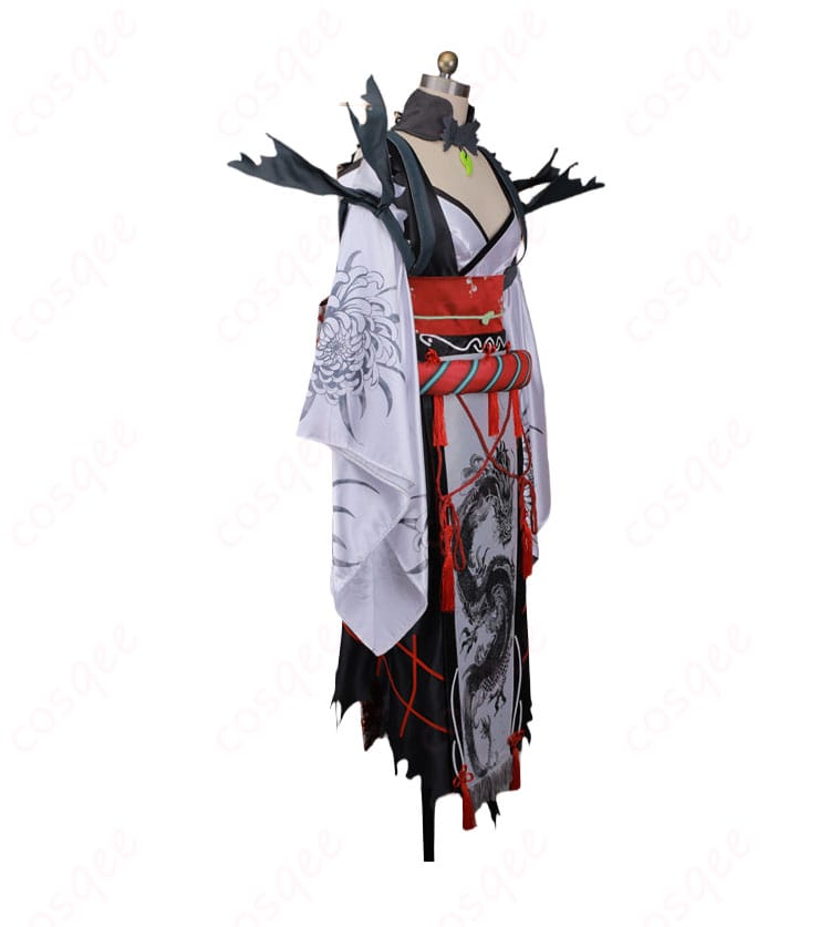 Fate/Samurai Remnant 宮本武蔵バーサーカーコスプレ衣装のサイドシルエット