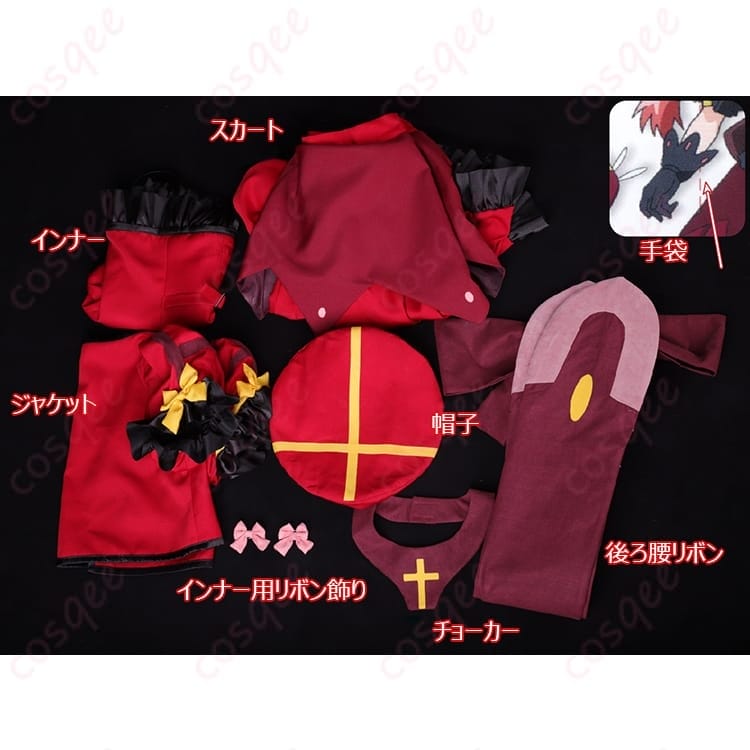 魔法少女リリカルなのはA's ヴィータ騎士服ver.コスプレ衣装｜撮影映えする華やかセット - 5枚目の画像