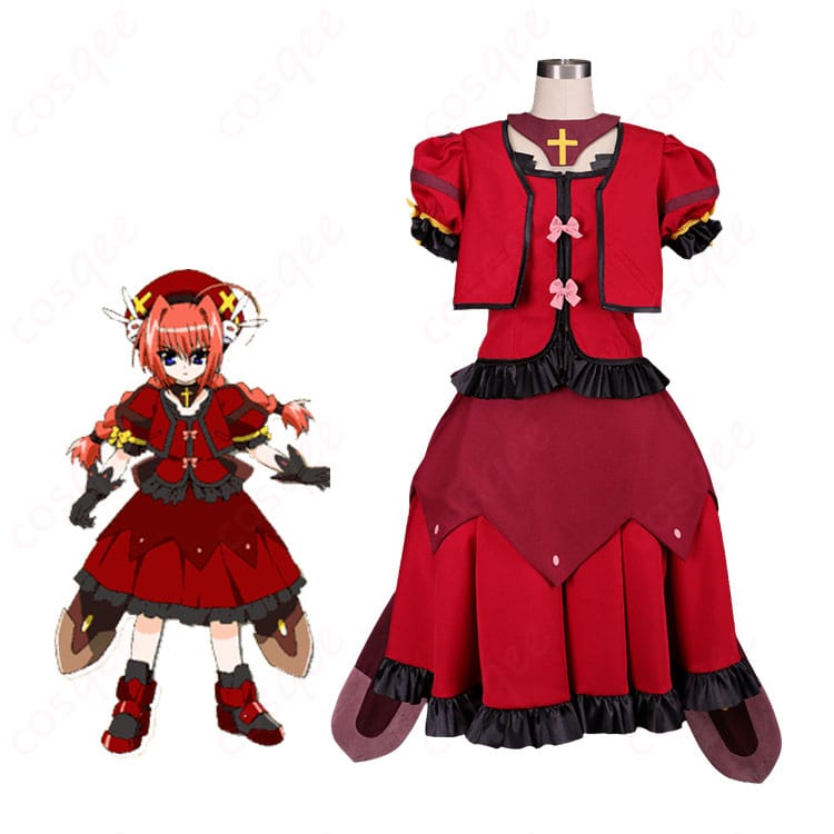 『魔法少女リリカルなのはA's』ヴィータ騎士服ver.コスプレ衣装のキャラクター着用イメージ