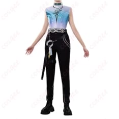 鳴潮 リューク・ヘルセン 学校医スタイルを再現するコート付きコスプレ衣装 - 3枚目の画像（サムネイル）