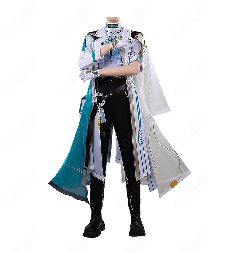 リューク・ヘルセン学校医コスプレ衣装のロングコート正面デザイン