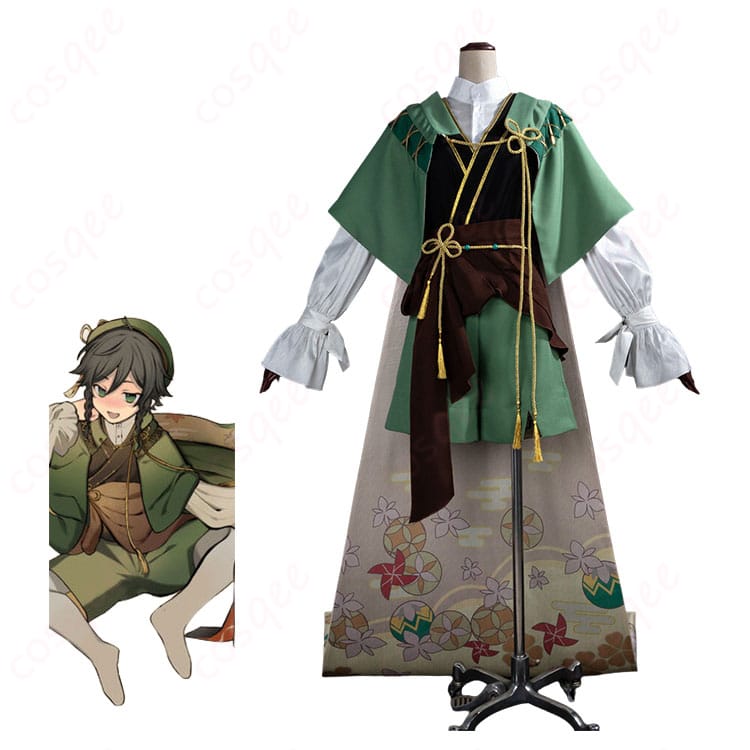 原神 ウェンティ 五歌仙・翠光イメージ衣装のキャラクター着用イメージと全身コスチューム