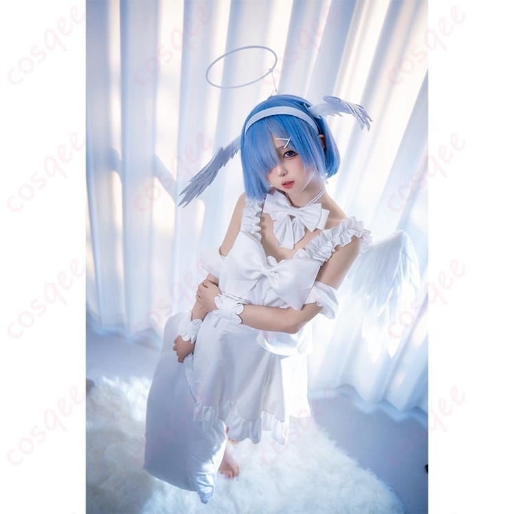 Re:ゼロから始める異世界生活 ラム＆レムのスイートエンジェル衣装｜軽やかで上品な撮影コスプレ - 4枚目の画像