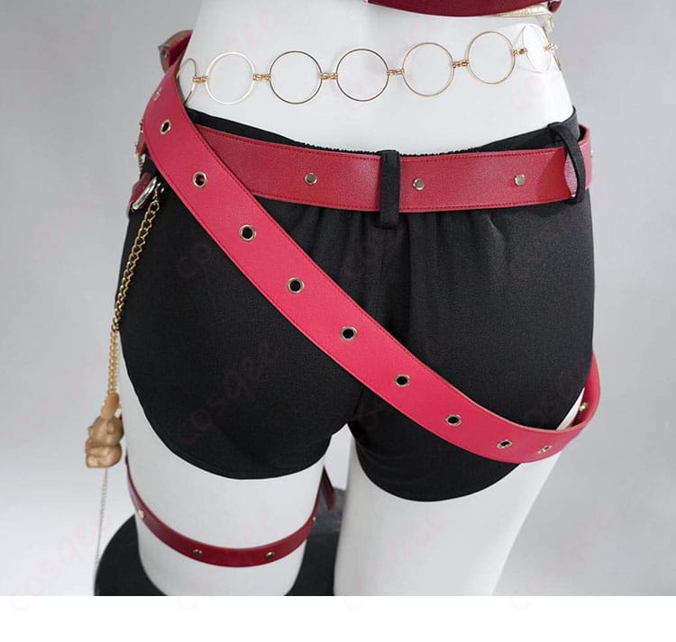 宝鐘マリン コスプレ衣装ショートパンツ背面のディテール