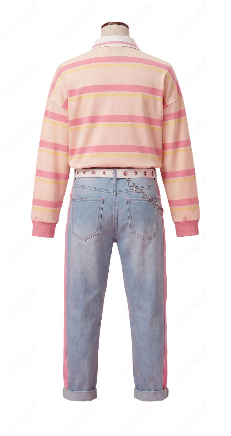赤城ウェン ぎゃうるふ ぎゃう ver. コスプレ衣装のトップスとパンツ背面