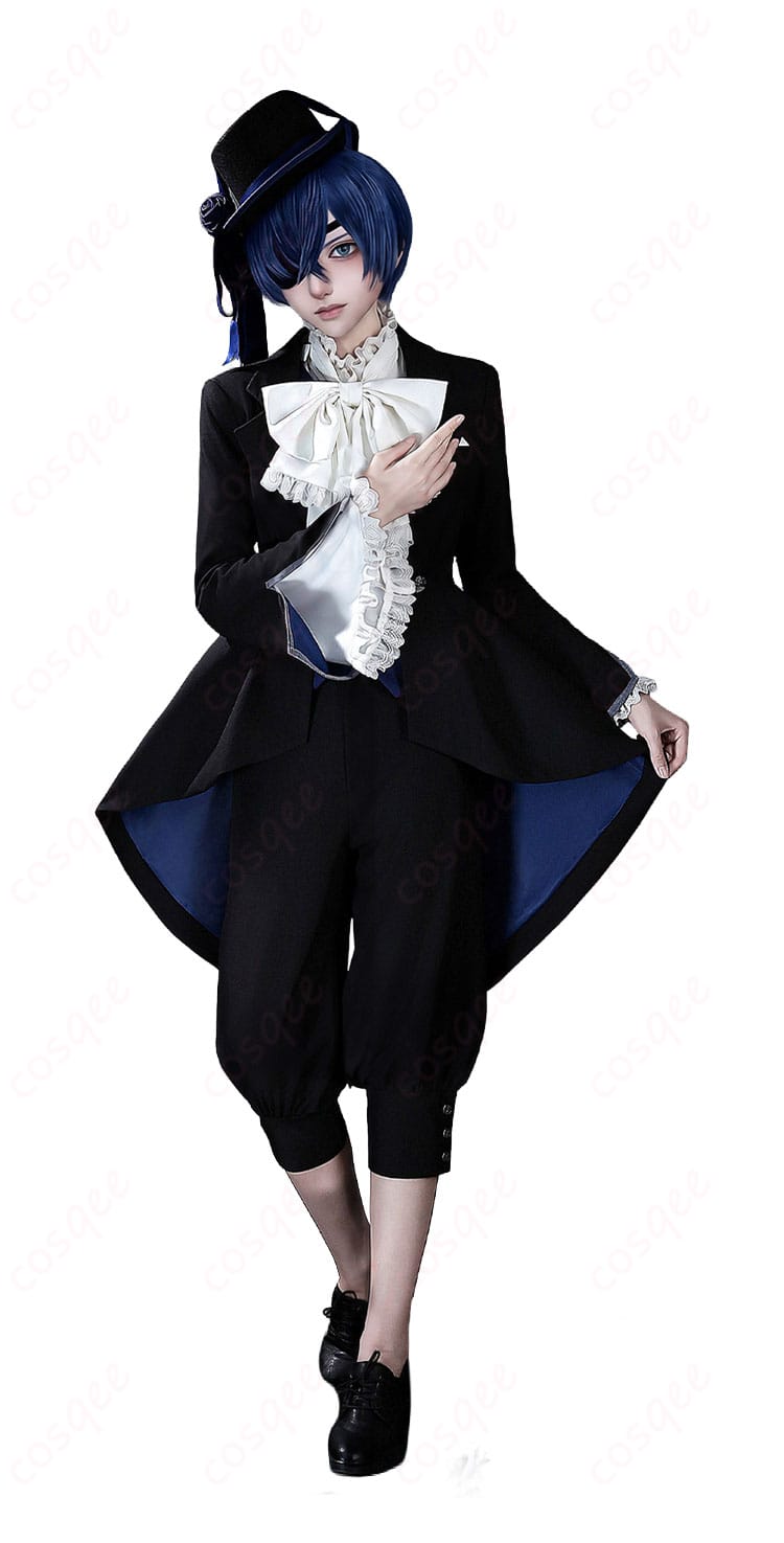 黒執事 シエル・ファントムハイヴ貴族服のジャケットと眼帯の着用ディテール