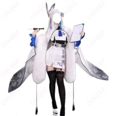 勝利の女神：NIKKE シラツルの白青ドレスを華やかに楽しむデフォルト衣装 - 1枚目の画像（サムネイル）