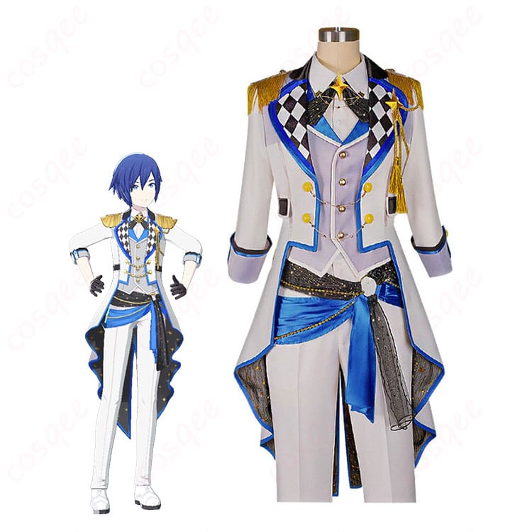 プロジェクトセカイ KAITO アトラクティブコートのキャラクターイメージと白×ブルー衣装セット