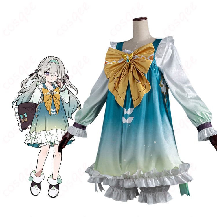 崩壊:スターレイル ホタル女子寮シリーズのコスプレ衣装を着用した全身イメージ