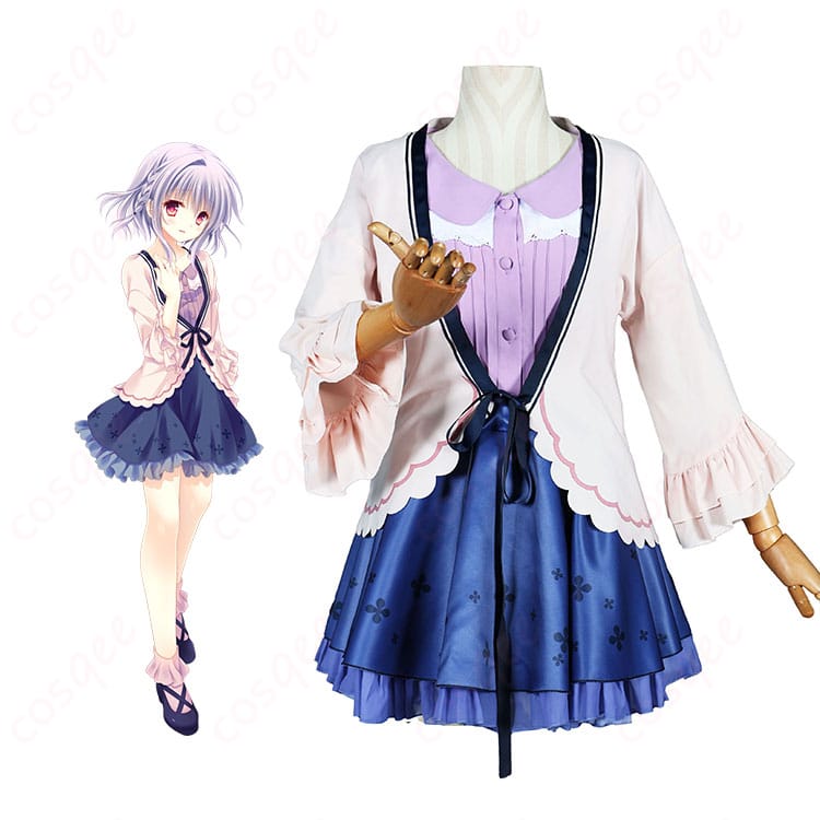 『オトメ*ドメイン』飛鳥湊 私服Ver.を着用した人物とコスプレ衣装全体