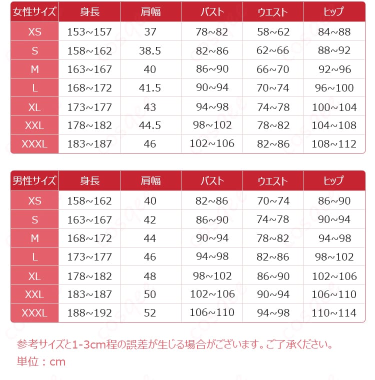 学園アイドルマスター 十王星南「小さな野望」コスプレ衣装のSからXXLまでのサイズ表