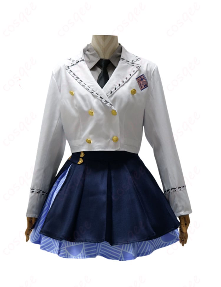 十王星南 初星学園制服コスプレ衣装のジャケット・シャツ・ネクタイ・スカート正面