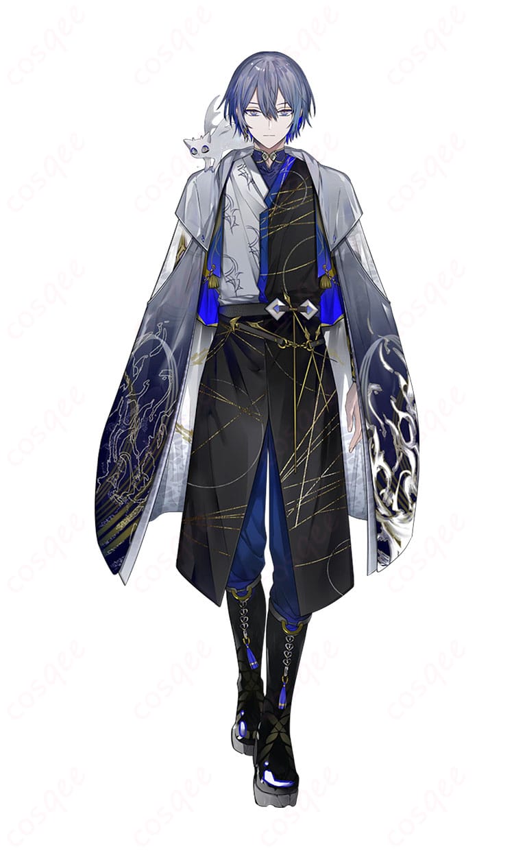 にじさんじ・小柳ロウ通常衣装のコスプレ衣装を着用した全身イメージ