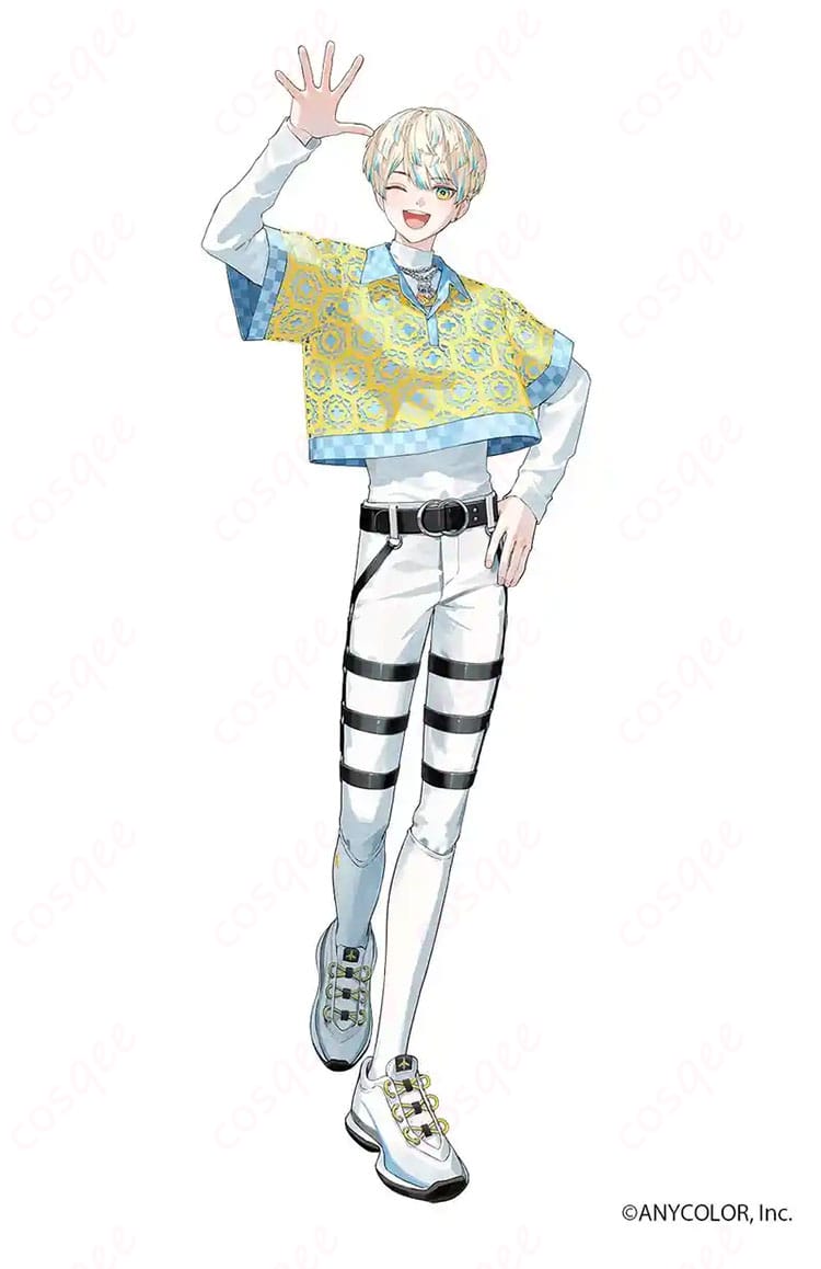 にじさんじ 緋八マナ デフォルト衣装コスプレの衣襟装飾ディテール